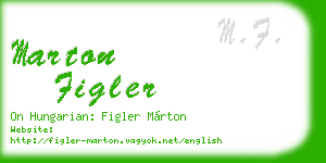 marton figler business card