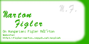 marton figler business card